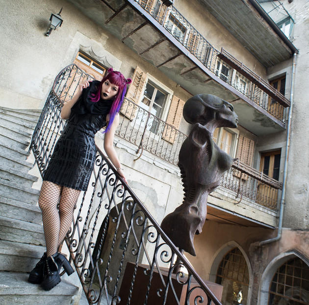 La Carmina at the HR Giger Museum (Photo credit: La Carmina)