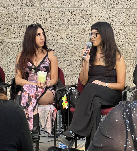 BRUJITAS series creator Natalie Garcia (left) and director Daniela Apodaca (right)
