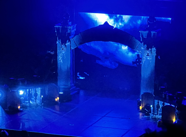 The stage at The Fonda Theatre