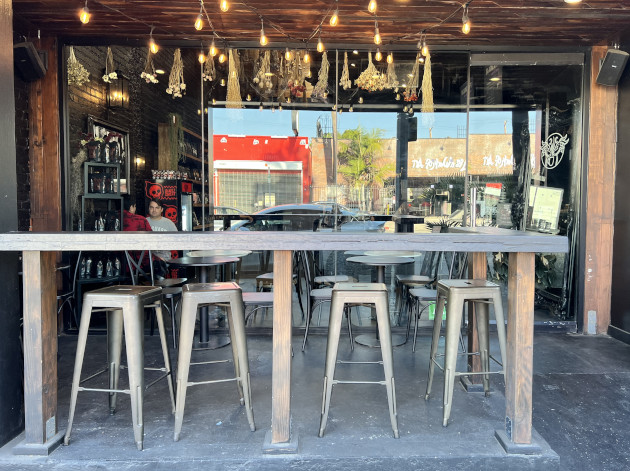 Front patio at Blackcraft Coffee Los Angeles
