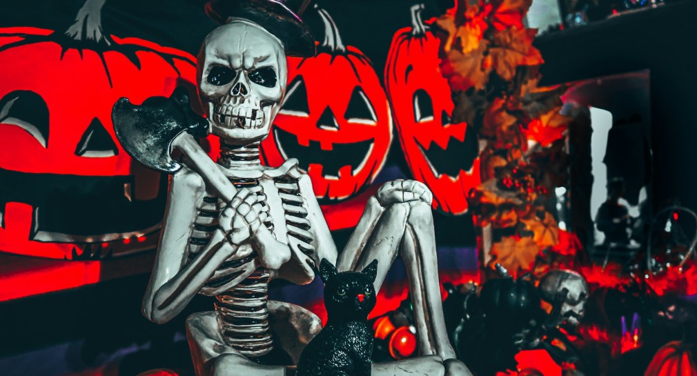 Halloween skeleton (Photo credit: Joshua Coleman via Unsplash)