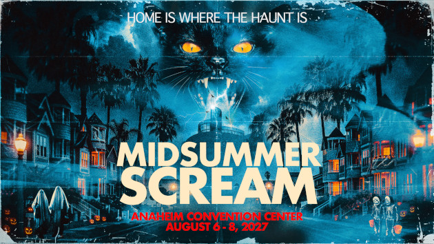 Midsummer Scream 2027 announcement poster (Design by Creepy Duck Design)