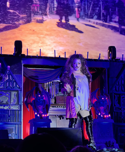 Biqtch Puddin performing in Return of the Living Drag at Midsummer Scream