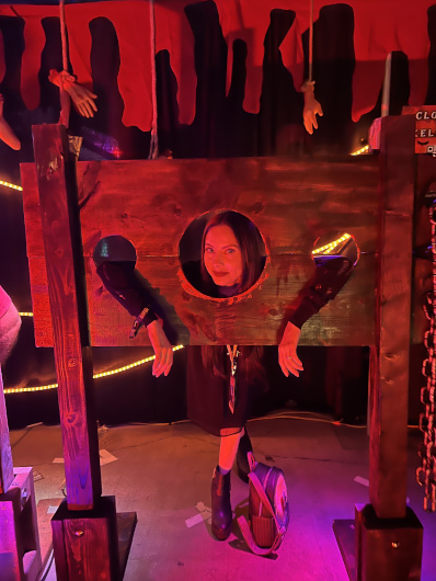 Sinister Selfies photo op at Midsummer Scream