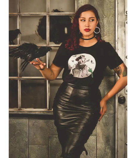 Black Graveyard Glamour Graphic Tee (Photo credit: Unique Vintage)